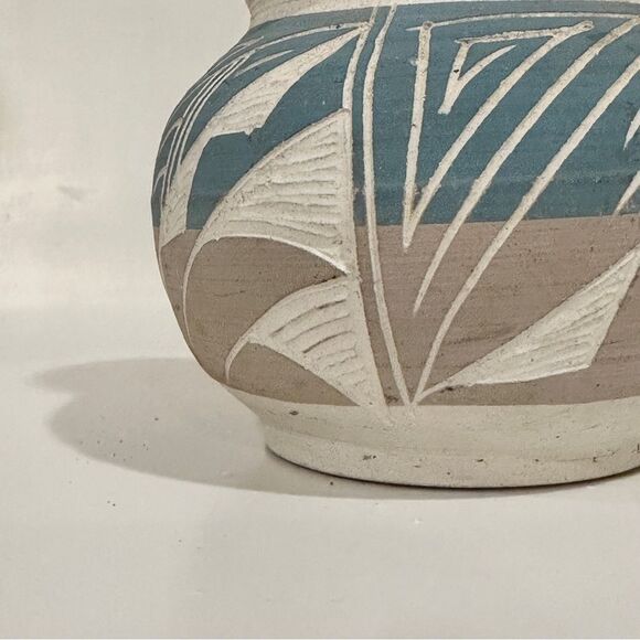 Handcrafted Multicolor Ceramic Vase - Picture 5 of 8